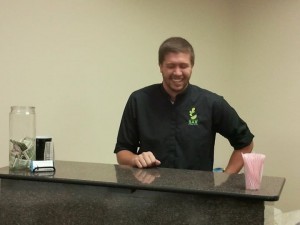 Jordan laughing